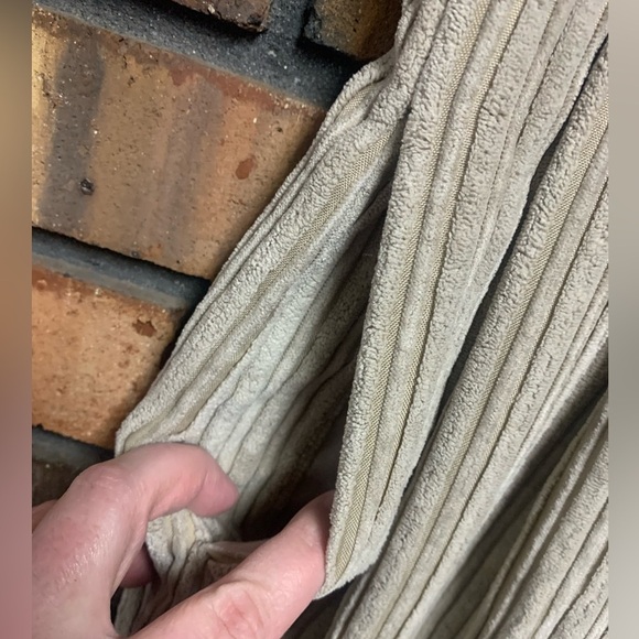 Urban Outfitters Chic Ribbed Wide-Leg Pants in Beige - Picture 4 of 6